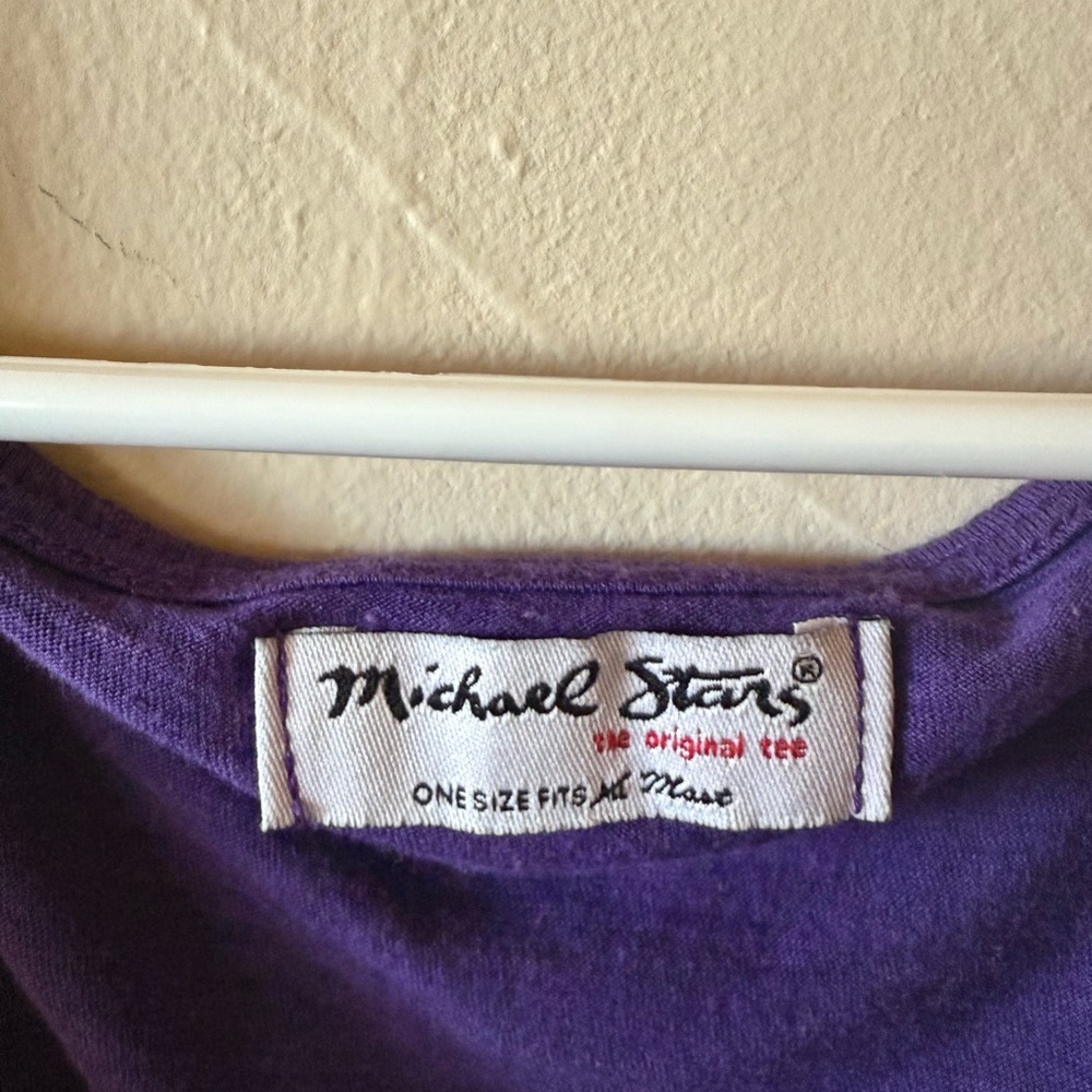 Michael Stars Deep Purple Drape Tank Top - Picture 2 of 4